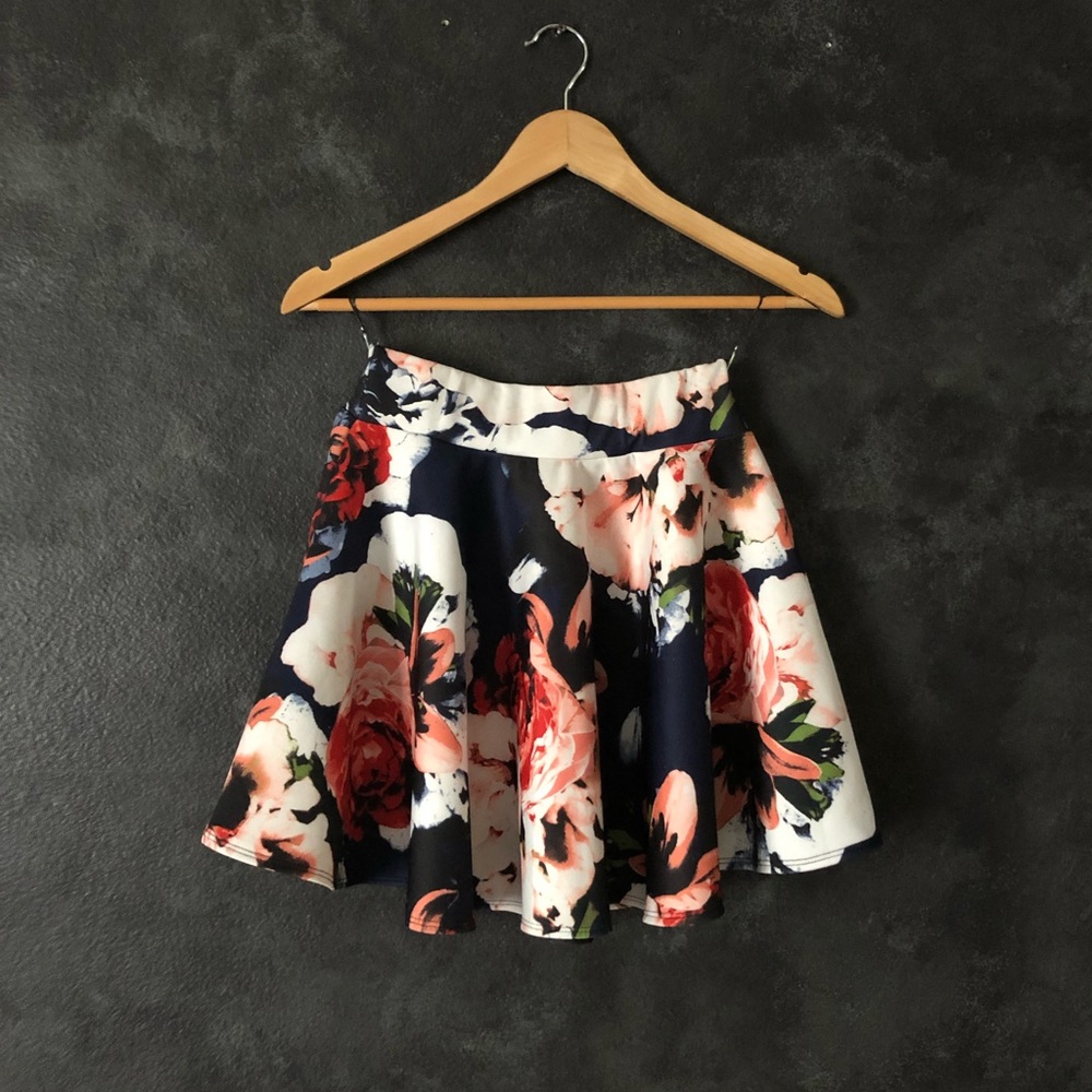 Floral Skater Skirt